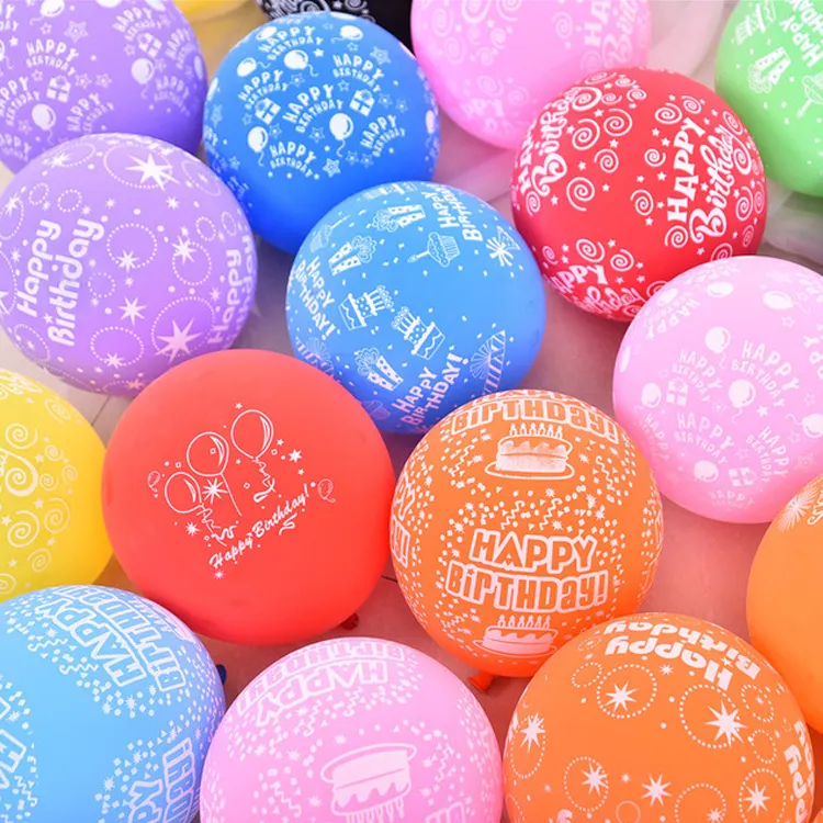 Prezzo basso OEM personalizzato 12 pollice 3.2g di compleanno gonfiabile-partito palloncini