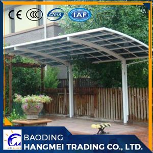 Al aire libre a prueba de agua plegable toldo de <span class=keywords><strong>aluminio</strong></span> metal cochera - Product Image 4