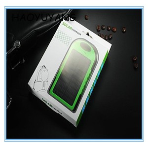 <span class=keywords><strong>Gadget</strong></span> de Bancos de la Energía 5000 mAh Cargador Solar del Teléfono Móvil Colorido Puerto USB Dual Portable OEM/ODM Fabricación - Product Image 6
