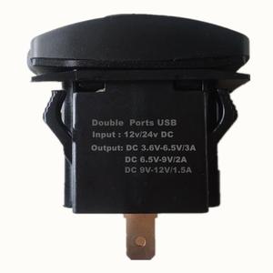 <span class=keywords><strong>Cargador</strong></span> USB Marino Impermeable de 36W, Estilo Rocker, Doble QC 3.0, con Voltímetro Digital LED y Fusible para Auto, Barco, Marino, ATV - Product Image 5