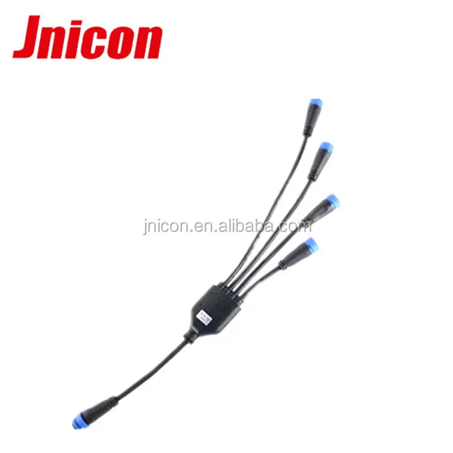 M15 led light dc power female jack IP68 male plug type connector