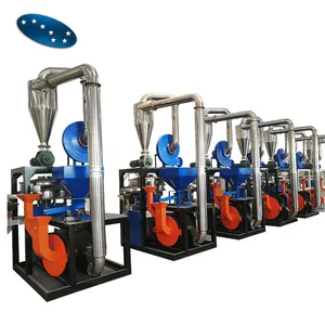 Otomatik PE LDPE LLDPE PVC PET yüksek hızlı plastik pulverizer makinesi pulverizer değirmeni plastik pulverizer