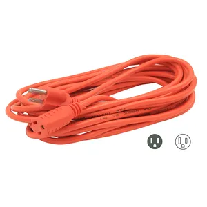 6 ft Power Electric Extension Cord - NEMA 5-15R to NEMA 5-15P - 16 AWG Power Extension Cable Cord 125 Volts at 13 Amps SJTW 6ft