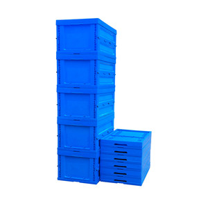 Caja de plástico con cerradura para uso industrial, caja de plástico plegable de alta resistencia - Product Image 3
