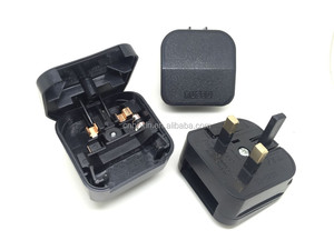 Adaptor steker uk konverter adaptor steker eu ke uk 2 pin ke 3 pin Eropa ke Inggris BS CE BS-1363 persetujuan