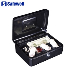 세이프웰 CB0103K 휴대용 호텔 침실 미니 금속 잠금 보관함 키 잠금 현금 금고 - Product Image 2