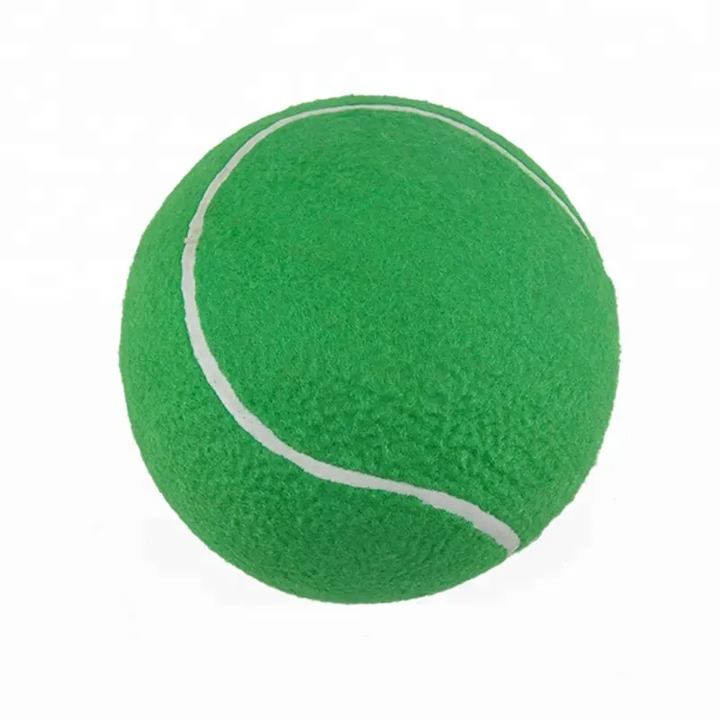Bola mainan hewan peliharaan 9.5 inci kustom bola tenis ukuran besar tiup
