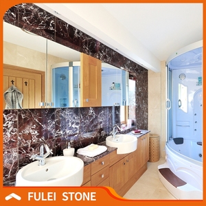 Precio barato Rosso levanto mármol baño piso y azulejos de <span class=keywords><strong>la</strong></span> pared - Product Image 2