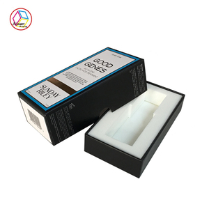 Vente en gros de coffrets de maquillage de luxe personnalisés avec logo, emballage cosmétique en papier kraft avec gaufrage UV et pelliculage mat pour crème visage, avec réduction - Product Image 3
