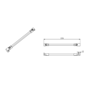 Top Moderne Gerstkorrel Bad Stabilizer Glazen Douche Deur Ondersteuning Bars - Product Image 2