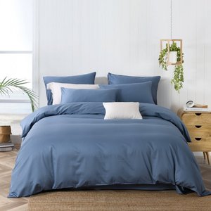 Modern Eco-Friendly 100% Cotton <strong>Comforter</strong> <strong>Set</strong> Queen Size 4-Piece Bed Linens with Duvet Cover Bed Sheet &amp; Pillowcases All-Season - Product Image 3