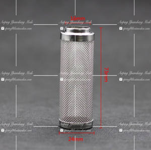 ขายร้อน 40 ตาข่ายตู้ปลาปลากุ้งความปลอดภัยกระบอกกรองโลหะสําหรับถังปลา - Product Image 2