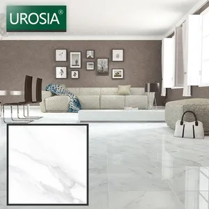 800x800 ev mermer gibi görünüyor tasarım Carrara beyaz tam cilalı sırlı seramik porselen zemin döşemesi