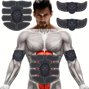 Made In China Portable Ems Electric Pulse Vibrating Muscle Toner Abs Fit Six Pad Stimulator For Abs And Abdominal Stimulation