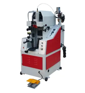 Used QiFeng QF-727A(MA) Hydraulic auto-cementing heel lasting machine for shoemaking