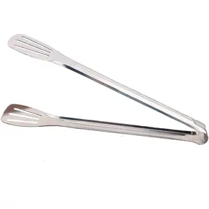 Hot Salad Metal Frying Food Serving Tongs Barbecue Clip Clamps Stainless Steel Kitchen Tongs