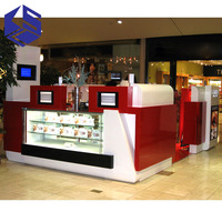 Vitrine professionnelle de conception de filetage de sourcil de kiosque d'affichage de maquillage de centre commercial à vendre