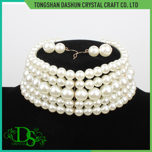<strong>Black</strong> <strong>Pearl</strong> <strong>Necklace</strong> Designs, Glass <strong>Pearls</strong> Indian Statement <strong>Necklace</strong> - Product Image 5