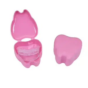 दांत प्रणाली मुँह गार्ड मामले मुखपत्र बॉक्स अपने लोगो के साथ निजी लेबल ट्रे मामले