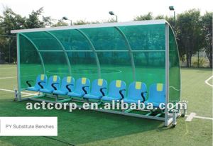 Equipo <span class=keywords><strong>de</strong></span> fútbol Dugout con dosel-blanqueador portátil para exteriores <span class=keywords><strong>de</strong></span> 8 asientos para sombra y refugio, ideal para entrenamiento <span class=keywords><strong>de</strong></span> fútbol y juegos PY - Product Image 2