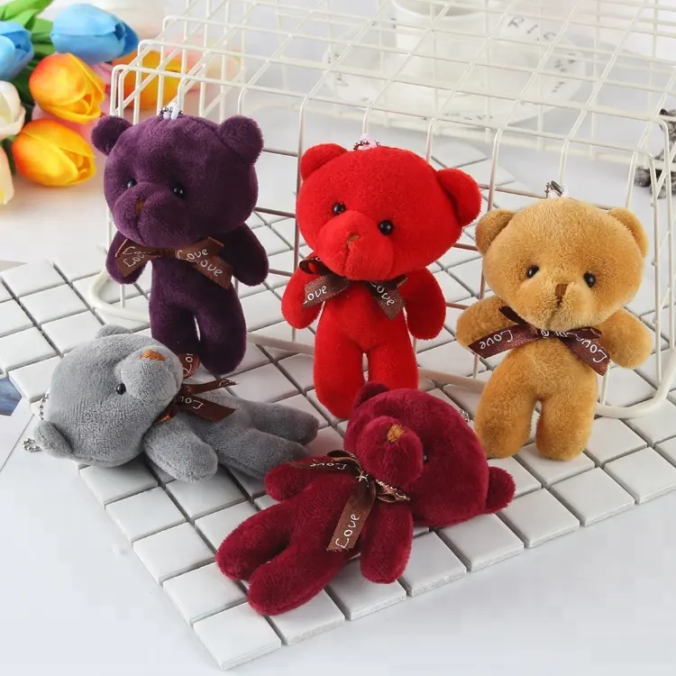 Produttore OEM su ordinazione della peluche teddy bear portachiavi