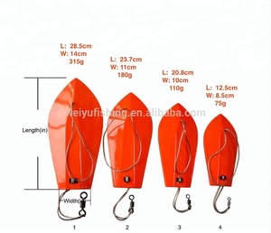 Señuelo de Pesca de Arrastre de Espuma Resistente Estilo <span class=keywords><strong>Yo</strong></span>-<span class=keywords><strong>zuri</strong></span> OEM, Color Naranja, para Pesca de Grandes Peces en Agua Salada - Product Image 2
