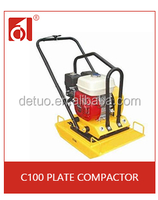 Compacteur de plaque vibrante pour moteur à essence C100 5.5Hp portant une petite utilisation de construction