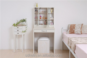 Vente chaude KELIN Style moderne couleur blanche miroir pliable en <span class=keywords><strong>bois</strong></span> maquillage <span class=keywords><strong>commode</strong></span> - Product Image 3