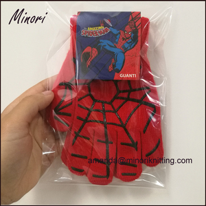 Guanti Minori produttore Dropshipping antiscivolo bambini a maglia in acrilico <span class=keywords><strong>Spiderman</strong></span> guanti invernali per bambini - Product Image 6
