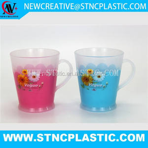 Jual gelas di grandi dimensioni a doppia parete di plastica tazza di acqua con maniglia - Product Image 5