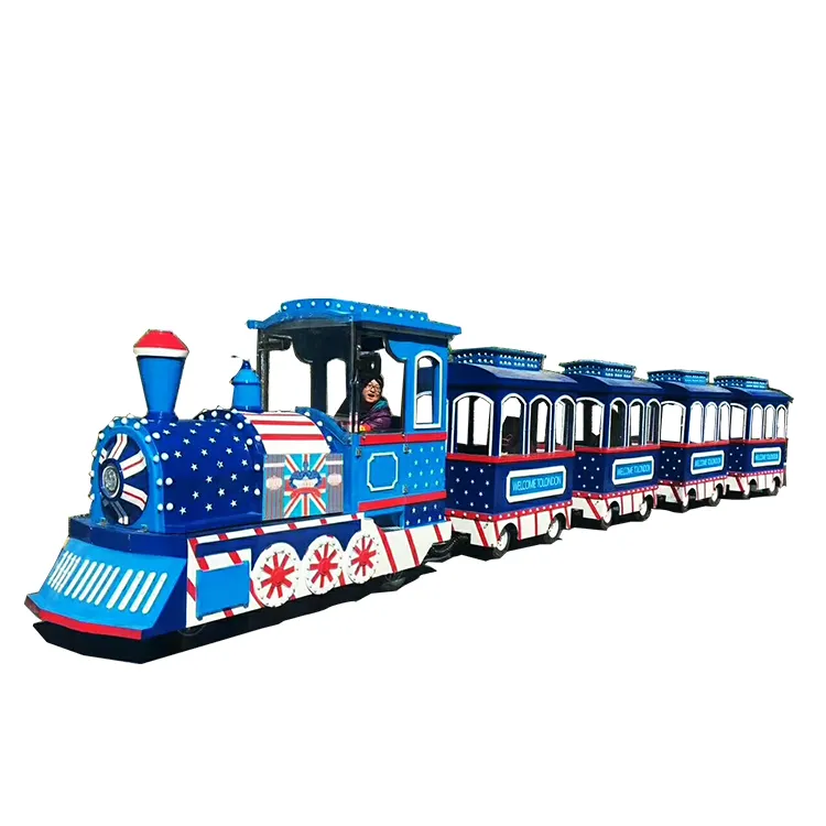 18 seats trackless train amusement ridse equipment children's electric train for sale