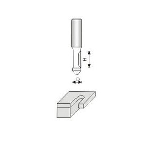 Fraise pilote du Groupe spécial avec les points de perçage de cabine solide / droite Bit métrique bois routeur Cutter - Product Image 1