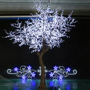 Большие наружные искусственные цветущие вишневые деревья со светодиодной подсветкой