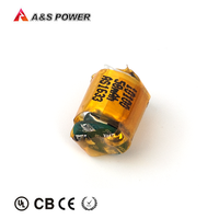 Baterai Lipo Silinder Isi Ulang 10100 3.7v 60mah untuk Produk Mini