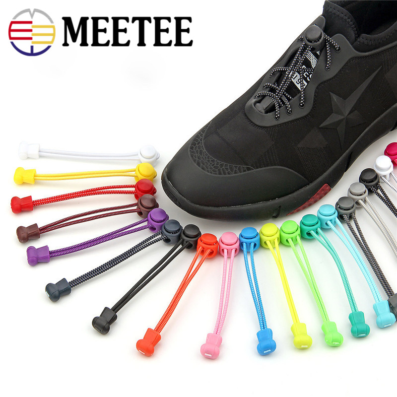 Эластичные шнурки для кроссовок, растягивающиеся кружева с фиксатором для бега, триатлона, 23 Цвета, ZK709