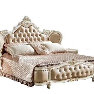 Dubaï Filles de Luxe Antique Maître Chambre Ensembles Meubles Lit