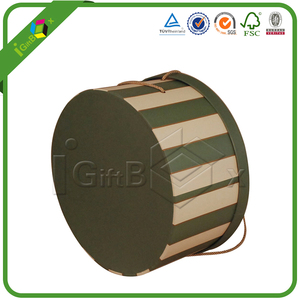 Cổ trang trí thêm lớn vòng tông cao bồi <span class=keywords><strong>hat</strong></span> hộp cho may mặc vận chuyển với nắp và Matt cán - Product Image 4
