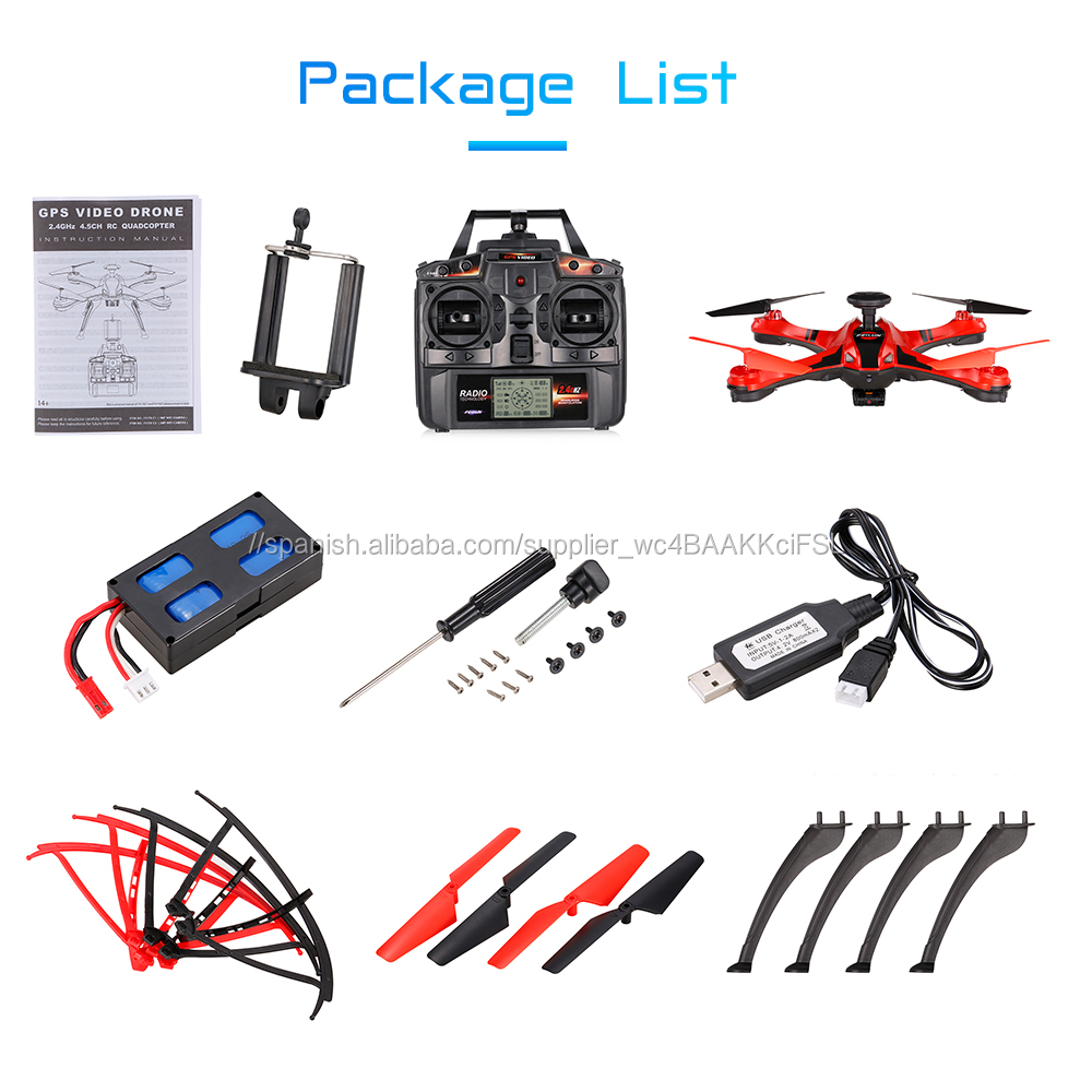 2.4g 4CH 2.0MP Cámara WiFi FPV drone siga me modo Orbit altura mantenga GPS RC xiaomi mi drone rtf al aire libre Quad drone