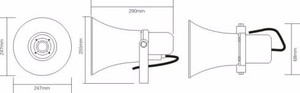 Altavoz de megafonía bidireccional a prueba de explosiones de 6'' y 15W-30W, cuerpo y soporte de aluminio, altavoz de megafonía a prueba de explosiones de amplia frecuencia - Product Image 4