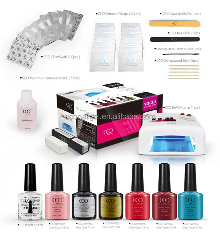 Free samples CCO High Quality Caviar Manicure starker kit nail tools private label Nail gel Polish kits Set