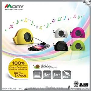 Colorful Snail shap Speaker for iPod