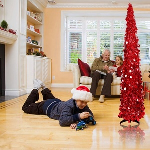 Albero di <span class=keywords><strong>Natale</strong></span> Pop-up Pieghevole con Decorazioni Luccicanti per Capodanno <span class=keywords><strong>e</strong></span> <span class=keywords><strong>Natale</strong></span> 2024 - Product Image 4