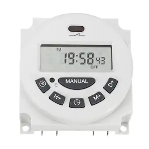 L701 interruptor de horário programável, temporizador de energia com controle digital lcd, 12v/110v/220v