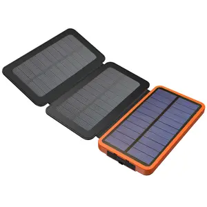 Panel Solar portátil cargador Dual USB Panel Solar plegable con soporte ajustable y bolsa de almacenamiento para el teléfono