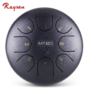 Tambour à langue en acier inoxydable Raysen 8 tons pour enfants, mini tambour de poche électroplaqué de 6 pouces avec couleurs personnalisables - Product Image 3