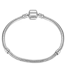 2019 Bán Buôn Chất Lượng Cao Số Lượng Lớn Bangle Quyến Rũ Đồ Trang Sức 3Mm Rắn Bạc Chuỗi Vòng Đeo Tay