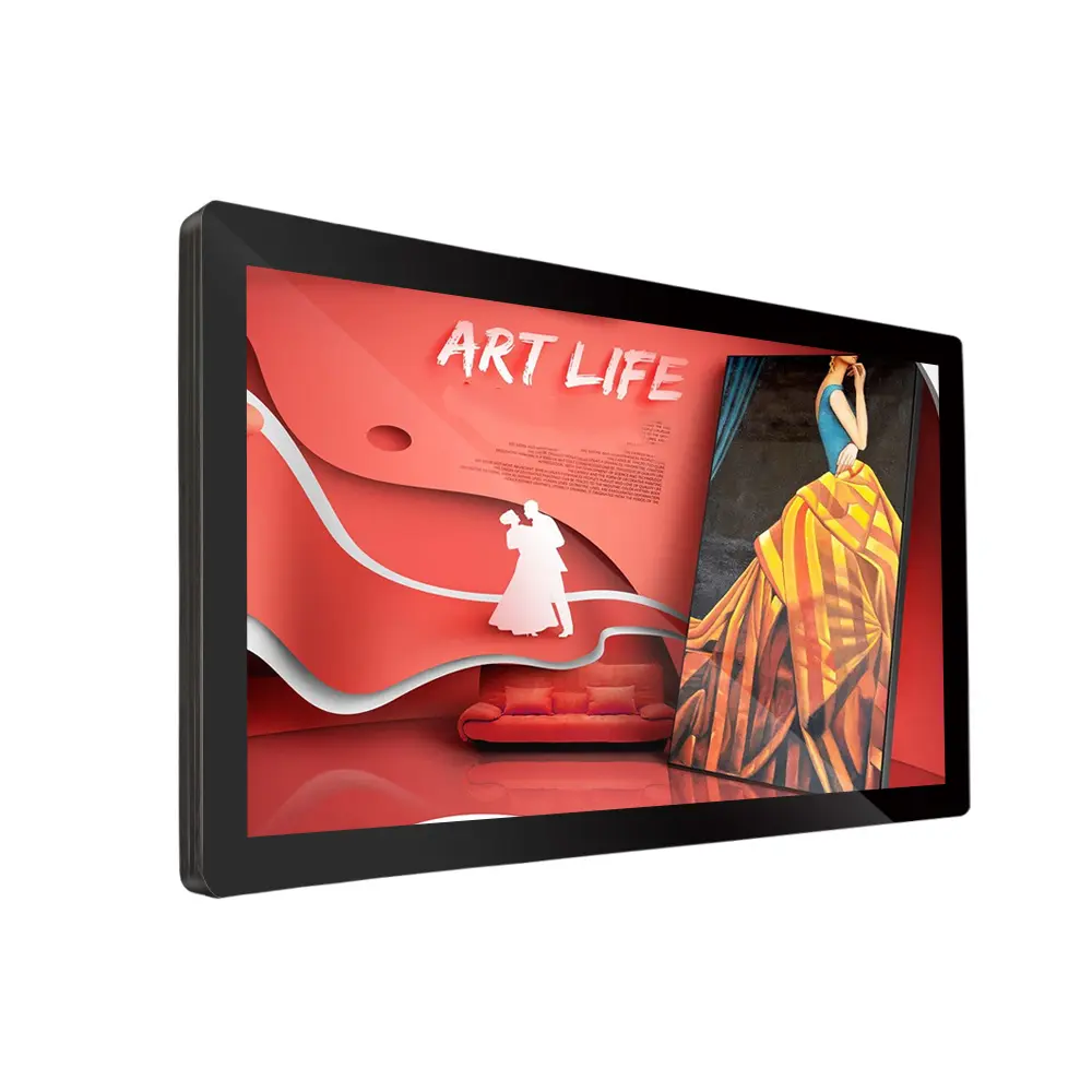 Kios Iklan Cerdas 21.5 Inci Android LCD, Tampilan Iklan Tablet Digital Lengkap dengan Layar Sentuh Kapasitif