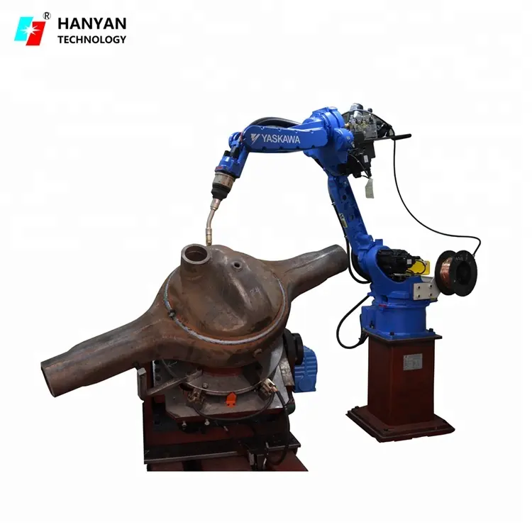 Special automatic welding machine for dual torch circumferential seams of axle head on axle housing car parts welding