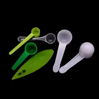 Measuring Spoons Set with Short Handle - Plastic Scoops for Coffee, Grains, Creatine, Spices, Powders - 5G