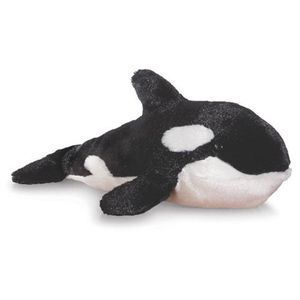 Vendita della fabbrica nero farcito orca balena, farcito killer whale morbido giocattolo - Product Image 2